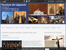 Tablet Screenshot of paroisse-leguevin.com
